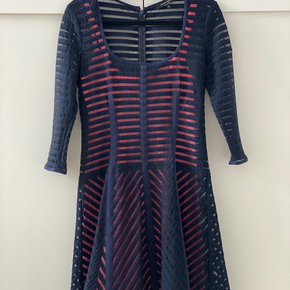 Nanette Lepore Dress, Navy with pink lining, EVENT Season perfect!